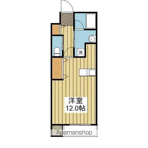 伊予鉄道横河原線 平井駅(愛媛) 徒歩4分 2階建 築18年(ワンルーム/2階)の間取り写真