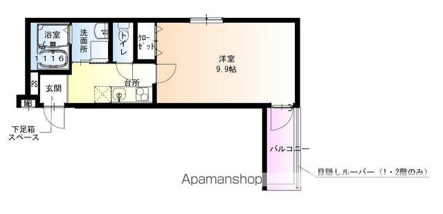 フジパレス堺鳳駅北Ⅰ番館(1K/1階)の間取り写真