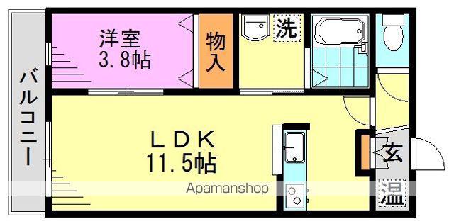 グラン・シャリオ阿佐ヶ谷(1LDK/1階)の間取り写真