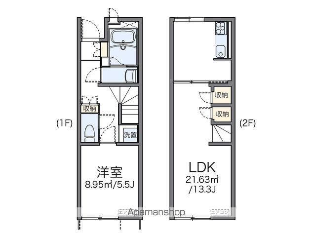 レオネクストララ せいゆう(1LDK/1階)の間取り写真