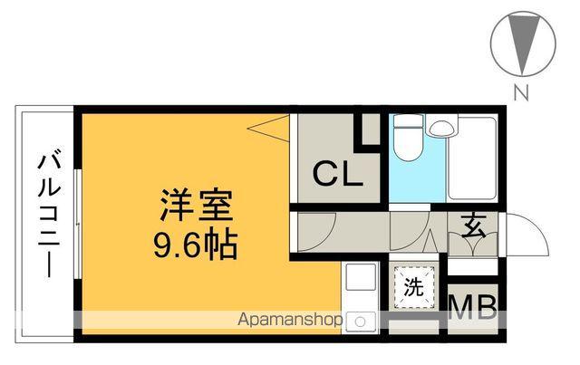 ルピナス大原町(ワンルーム/2階)の間取り写真