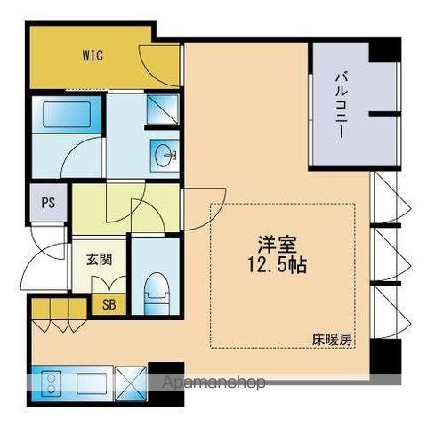 THE APARTMENT HAKATA(ワンルーム/3階)の間取り写真