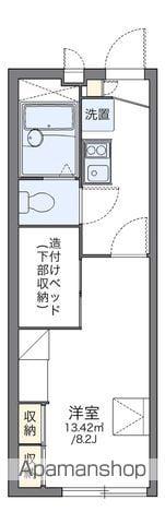 レオパレスセジュール(1K/1階)の間取り写真