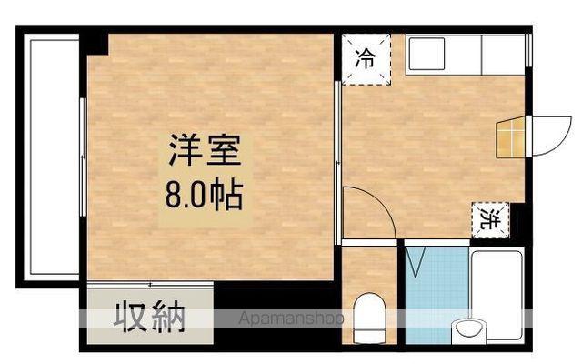 コーポ丸輪 C棟(1K/1階)の間取り写真