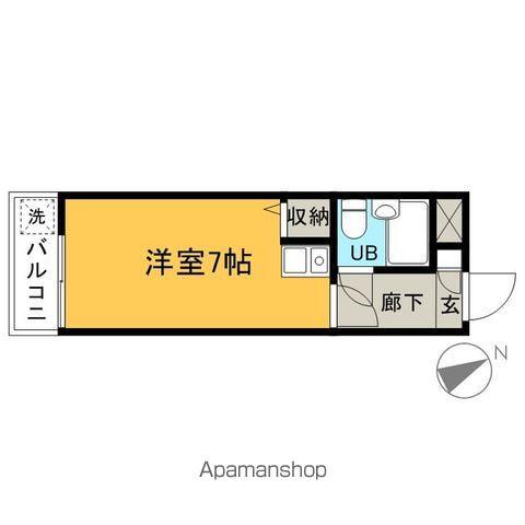 煉瓦館58(ワンルーム/2階)の間取り写真