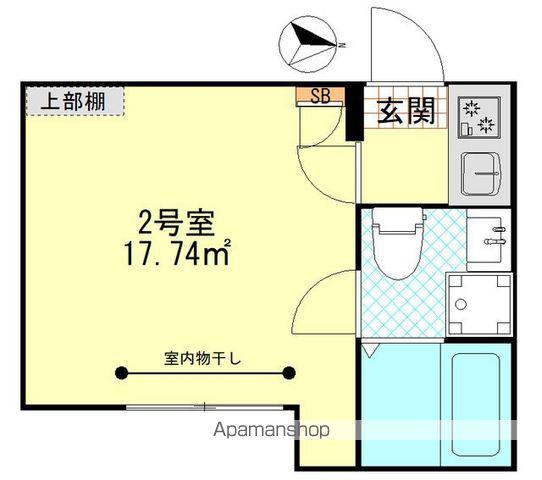 パーチェ堀切(1K/1階)の間取り写真