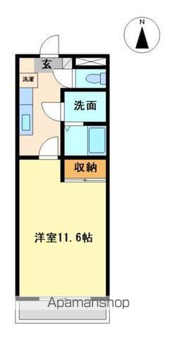 センチュリー東仙台(1K/3階)の間取り写真