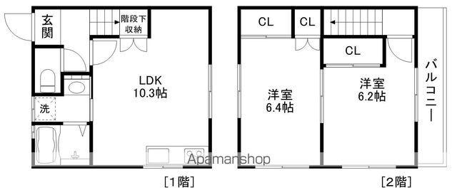 ラ・ポルタ・グランデ(2LDK)の間取り写真
