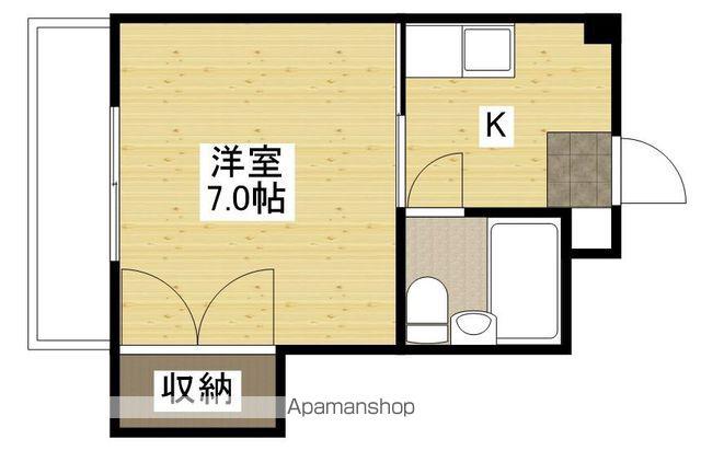 サンクレオアイ(1K/4階)の間取り写真