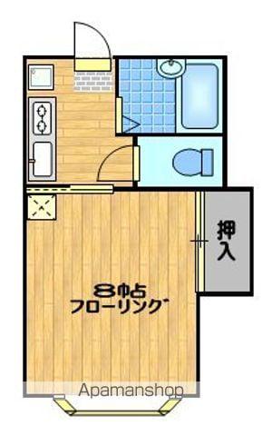 ホープウィング(1K/1階)の間取り写真