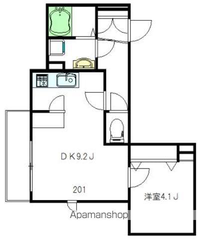 VILLA LUMINOSA (1DK/2階)の間取り写真