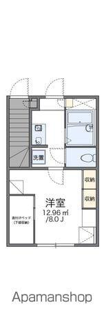 レオパレス88(1K/1階)の間取り写真
