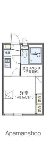 レオパレス宮代庭苑Ⅱ(1K/2階)の間取り写真