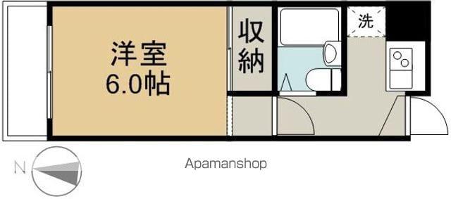 ハイツひまわり(1K/3階)の間取り写真