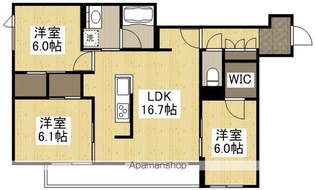 ファーストクラス(3LDK/2階)の間取り写真