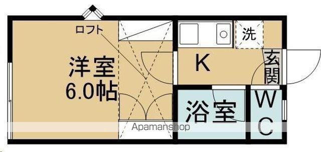 ベルトピア仙台12(1K/1階)の間取り写真