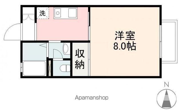 リバティーハイツ(1K/1階)の間取り写真