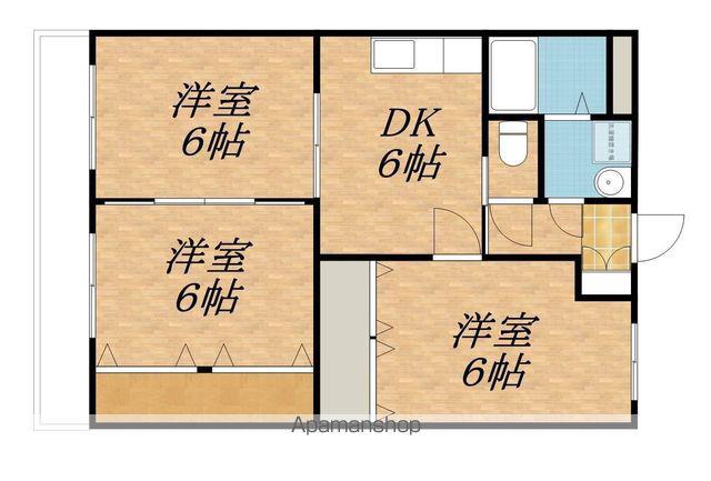 ハイツドルチェ(3DK/3階)の間取り写真