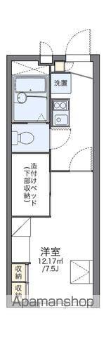 レオパレスハピネス(1K/1階)の間取り写真