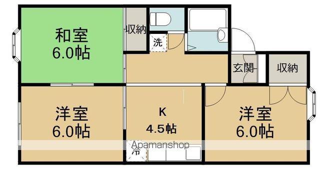 ファーストフラッツ(3K/1階)の間取り写真