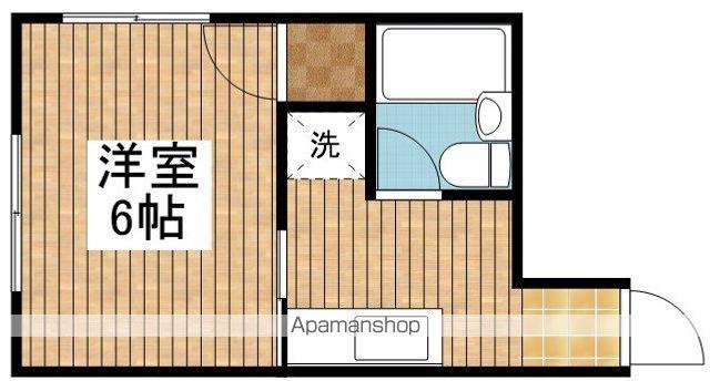 シャトレーゼ堀之内(1K/1階)の間取り写真