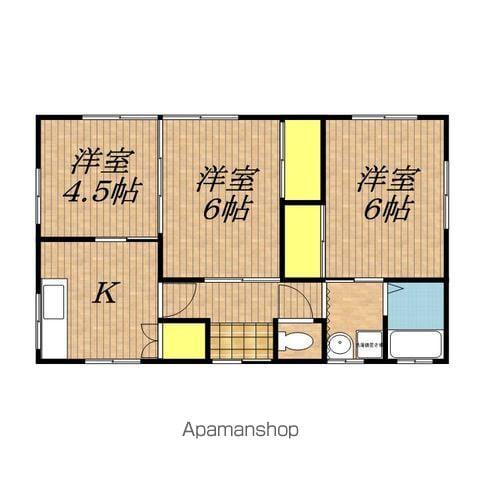飯田線 鼎駅 徒歩11分 1階建 築44年(3K)の間取り写真