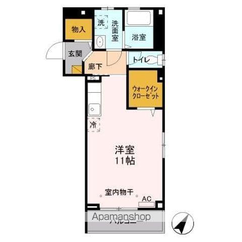 イーグル東口マンション(ワンルーム/3階)の間取り写真