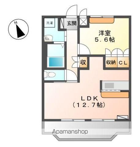 サウスポイント(1LDK/1階)の間取り写真