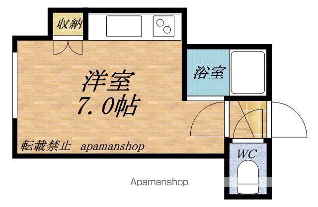 商大アビタシオン(ワンルーム/1階)の間取り写真
