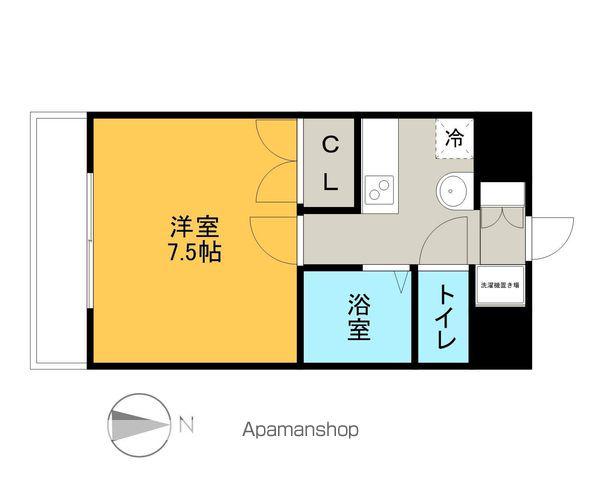 パルティール千種(1K/4階)の間取り写真