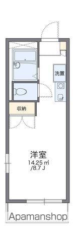 レオパレスパル(1K/1階)の間取り写真