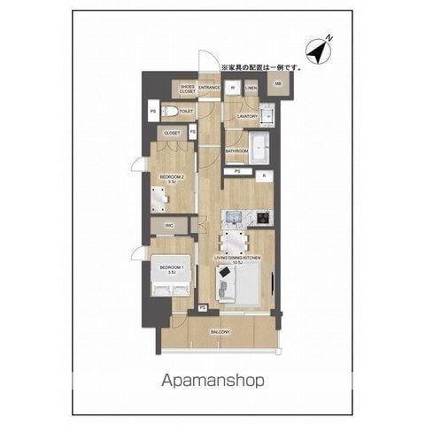 プレディアコート大森山王(2LDK/6階)の間取り写真