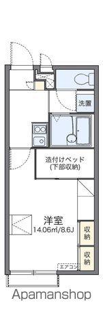 レオパレスタミチ(1K/1階)の間取り写真