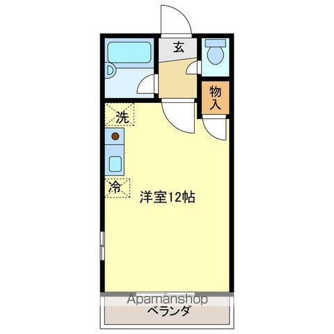 パステルクボ18(ワンルーム/3階)の間取り写真