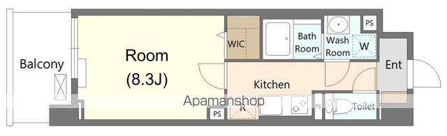 AXIA草津DC(1K/3階)の間取り写真
