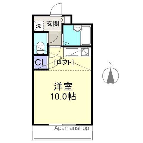 エルセラーン7(1K/2階)の間取り写真