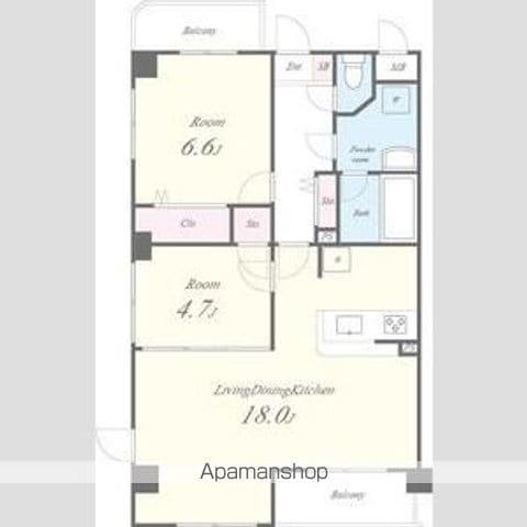 BONNE CHANCEII(2LDK/4階)の間取り写真