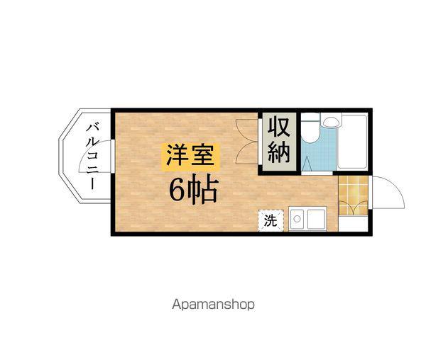 メゾンファミーユ(ワンルーム/2階)の間取り写真