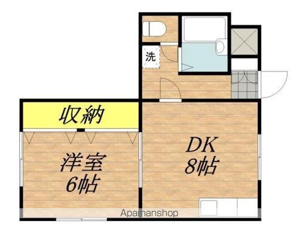 アイリス別府(1DK/1階)の間取り写真