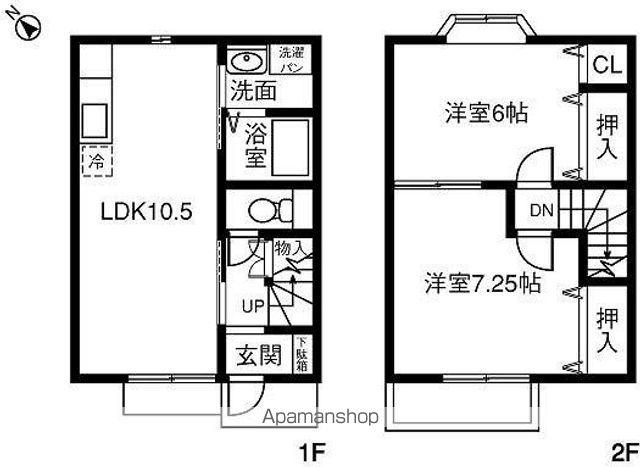 SOPHIA川端 A・B(2LDK)の間取り写真
