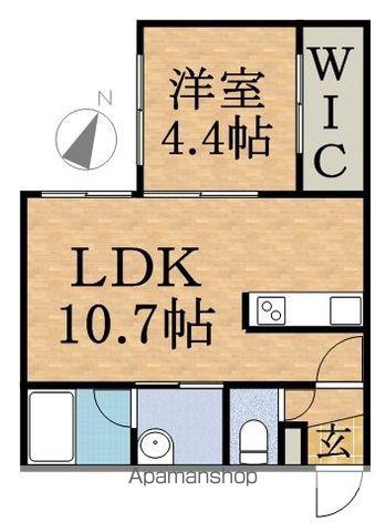 HOPE植物園(1LDK/3階)の間取り写真