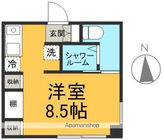 OAK広町(ワンルーム/2階)の間取り写真