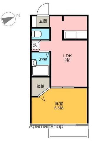 フィオーレ23(1LDK/2階)の間取り写真