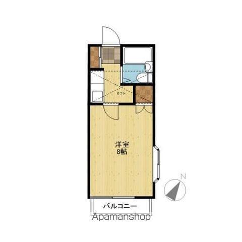 リヴ島村(1K/2階)の間取り写真