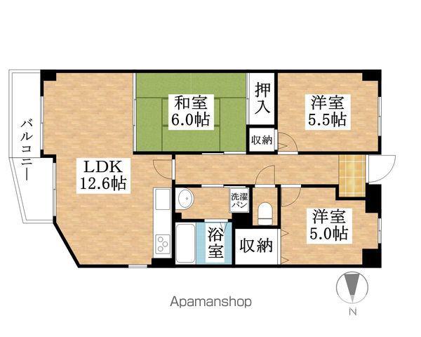 スカイフォルム比良(3LDK/5階)の間取り写真