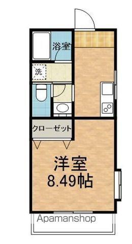 アルプスコーポ(1K/1階)の間取り写真