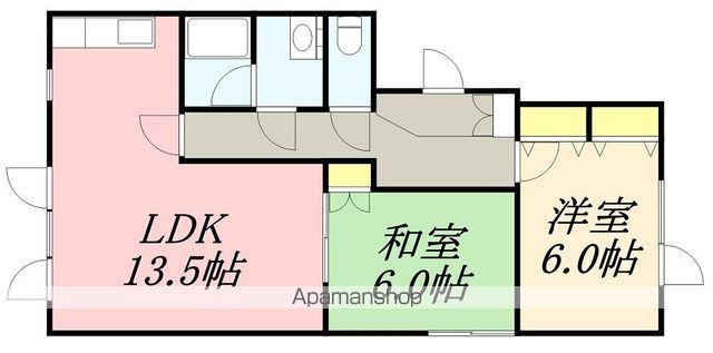 シティプラザ(2LDK/4階)の間取り写真