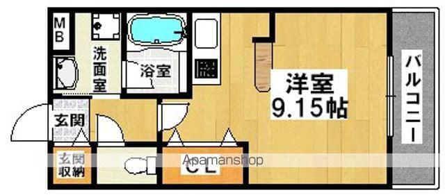 サンライズ(ワンルーム/2階)の間取り写真