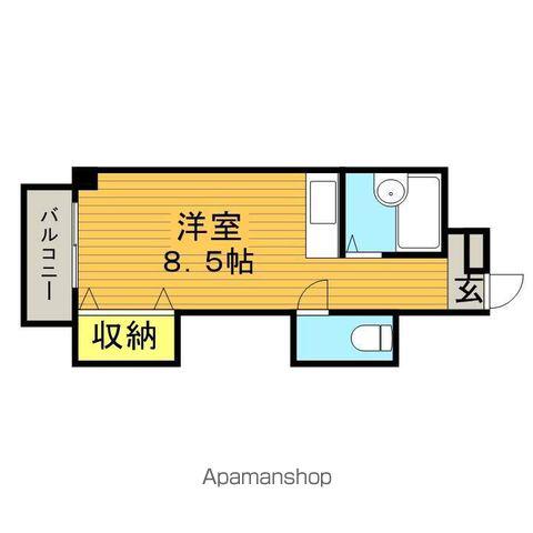 ニューシャトレーマンション(ワンルーム/4階)の間取り写真