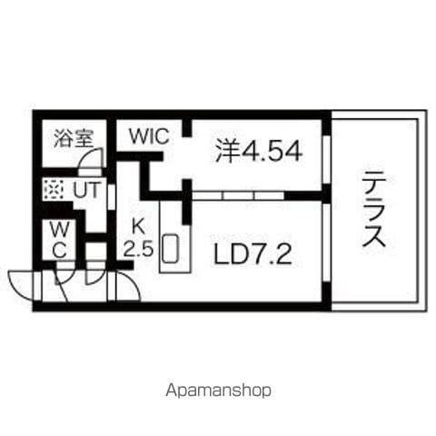 グランココオオエ(1LDK/1階)の間取り写真